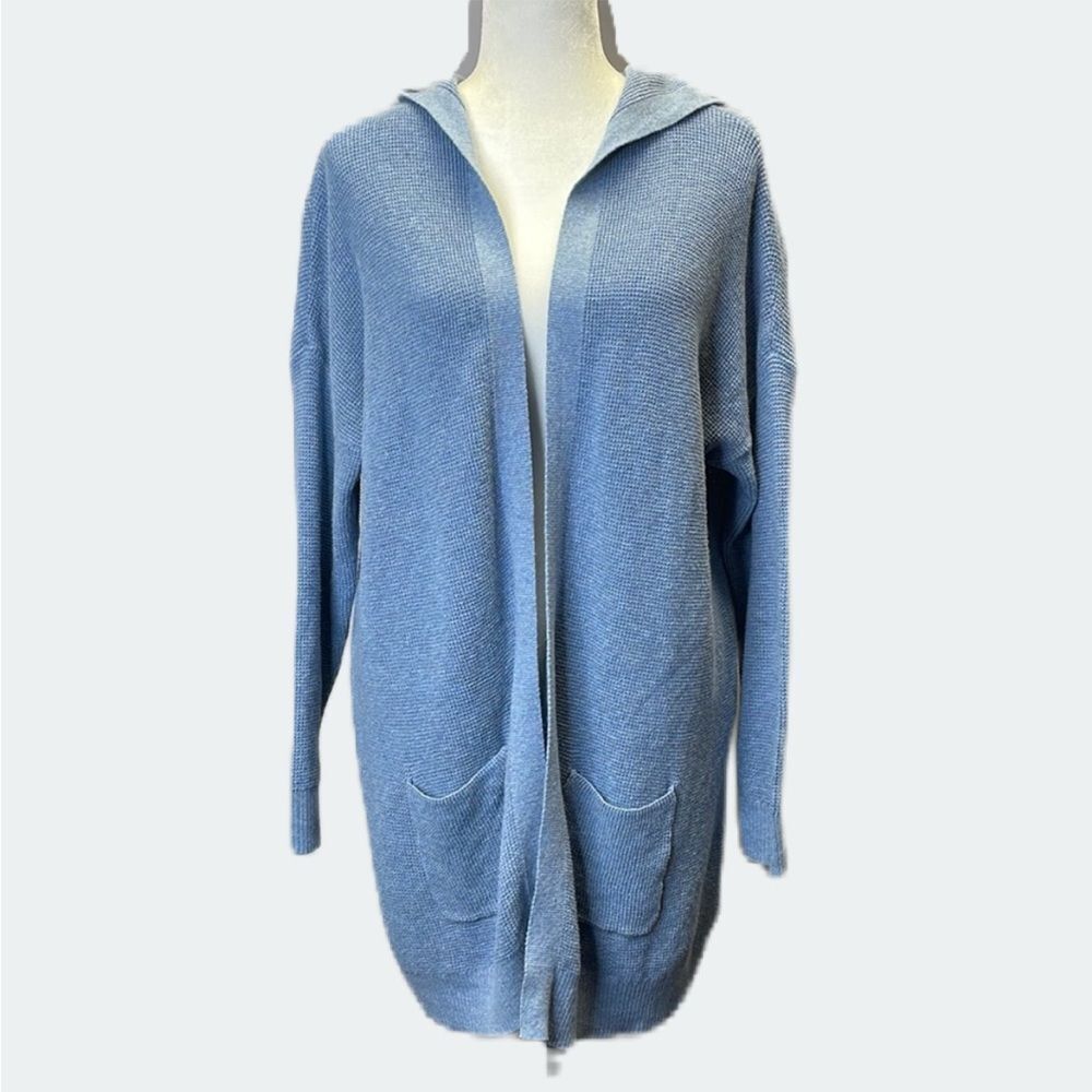 CJ Banks Open Front Hooded Cardigan